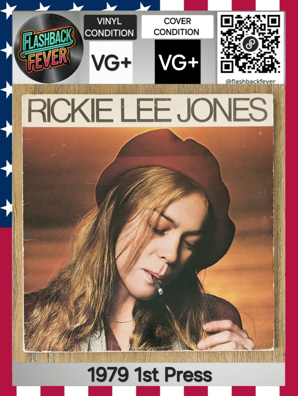 RICKIE LEE JONES•Rickie Lee Jones•1979 US (#BSK 3296) Jacksonville, 1st Pressing